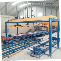 Machine à empiler automatique de briques en acier CNC, machine à fabriquer des blocs de construction à double préhension, machine à couper les blocs de construction, état neuf