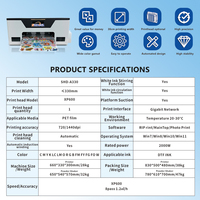 Peralatan Pencetakan Digital Langsung ke Film Portabel Mini L1800 Head A3 Printer DTF Desktop Set Lengkap
