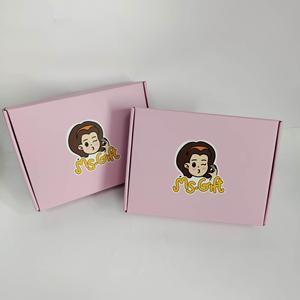 Matte Pink Printed Tuck Top Mailer <b>Boxes</b> - Custom Logo Corrugated <b>Boxes</b> for <b>Small</b> Business for Beauty & Jewelry - Product Image 2