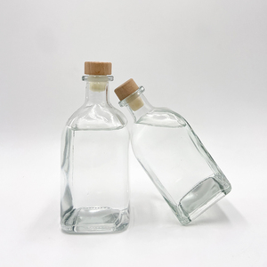 200ml 500ml Mini Fruit Vin Bouteille En Verre Super Flint Verre Whisky Vodka Vide Bouteille En Verre <span class=keywords><strong>Prix</strong></span> avec Liège - Product Image 1