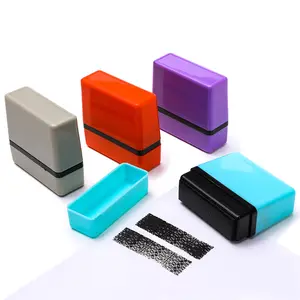 Portable Seal Roller Self Covering Garbled Confidential Stamps Identity Code Privacy Information Stamp