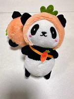 Porte-clés pendentif en peluche panda mignon de dessin animé, jouet porte-clés animal en peluche, cadeau pour enfants