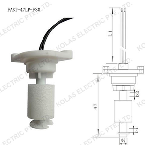 KOLAS FAST-47LP-F30 Industrial Liquid Level <b>Sensor</b> with Magnetic Reed <b>Switch</b> and Float Ball Screwing Mounting - Product Image 2