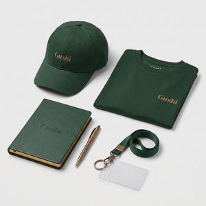 Set de Regalo Corporativo de Lujo Negro con Logotipo Grabado en Oro: Cuaderno de Negocios, Camiseta, Bolígrafo, Cordón y Gorra para Obsequios Ejecutivos - Product Image 2