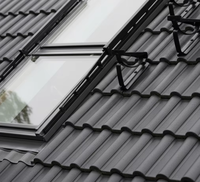 Ventana de Techo Rectangular Moderna BOCHARM, de Aleación de Aluminio, Doble Acristalamiento, Aislamiento Térmico Low-E, Eficiente Energéticamente, para Villa