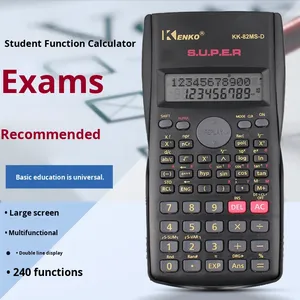 Studenten Examenspecifieke Multifunctionele Plastic Zwarte Wetenschappelijke <span class=keywords><strong>Calculator</strong></span> Batterij Aangedreven Groothandel - Product Image 4