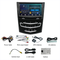 Lecteur multimédia Android stéréo pour voiture Wireless CarPlay & Mirror Link GPS Car Radio Touch Screen Stereo pour Cadillac