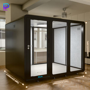 <span class=keywords><strong>Cabine</strong></span> de <span class=keywords><strong>musique</strong></span> <span class=keywords><strong>insonorisée</strong></span> durable et écologique avec cadre en acier Conception modulaire personnalisable pour l'école ou l'utilisation de piano dédié - Product Image 1