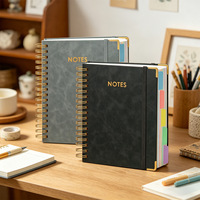 Carnet à spirale B5, carnet à feuilles mobiles, couverture épaissie, cahier ligné, reliure universitaire personnalisée avec sangle pour l'étude et le bureau