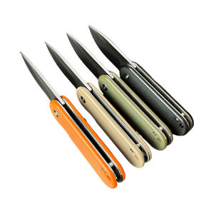 Cuchillo de bolsillo EDC de acero inoxidable 5Cr13 con mango G10 de 3 pulgadas, cuchillo plegable personalizado para acampar, todos los Estados legales - Product Image 3