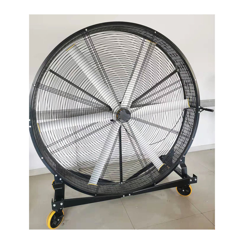 Ventiladores de ar para armazéns grandes de plantas industriais, ventiladores comerciais de 2m para academia, ventiladores de chão móveis