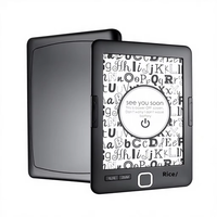 BK6033 E-Reader E-Ink 6-inci dengan Pencahayaan Depan dan Resolusi 800x600 untuk Membaca dan Belajar E-Book