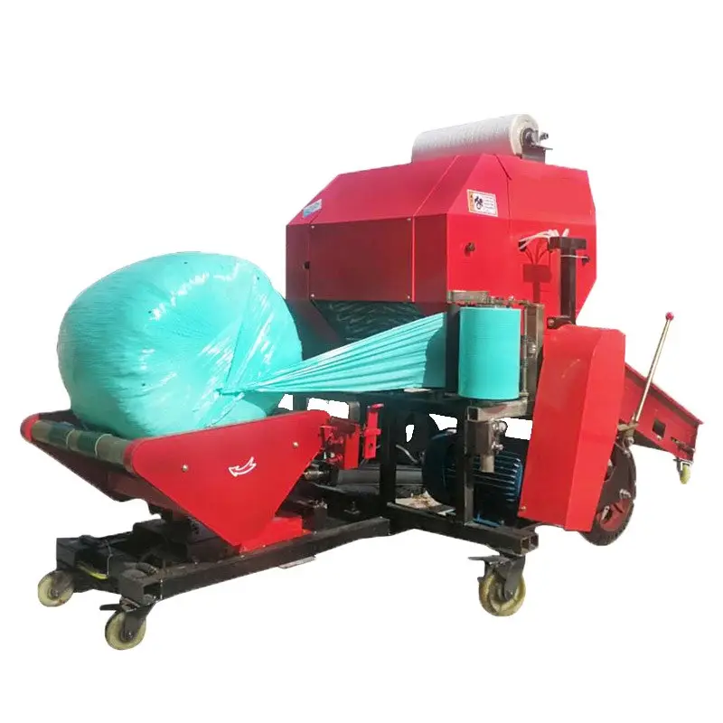 Automatische Mini Roll Ronde Hooi Kuilvoer Hydraulische Balenpers Machine Wrapper Voor Gras Stro Balenpersen Prijzen In Pakistan Voor Verkoop