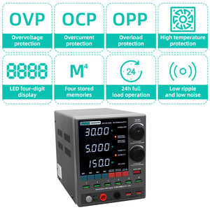 แหล่งจ่ายไฟฟ้ากระแสตรงปรับค่าได้ SUGON 3005PM 30V 5A 4 หลัก สำหรับห้องปฏิบัติการ  ควบคุมแรงดันไฟฟ้าคงที่ - Product Image 5