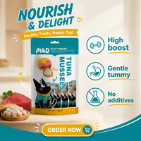 Friandises pour chats MAIDOU, à mâcher et à lécher, à base de poulet, sans céréales, riches en protéines, pour la santé de la peau et du pelage, soutien digestif et articulaire, pour petites races
