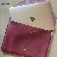 Pochette en cuir PU pour ordinateur portable 13 pouces, personnalisée, protection pour ordinateur portable, sacs de rangement pour manches