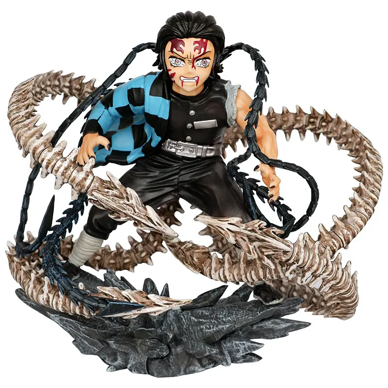 Ghost King Tanjirou 21.5cm action figure modello giocattoli da collezione demone slayer anime figure