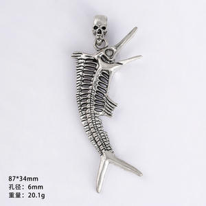 Dark Gothic Love <b>Charm</b> Pendant Necklace Alloy Punk DIY Handmade Materials Modern JC Brand - Product Image 6