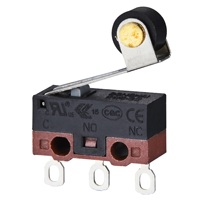 Micro-interrupteur KW5-OZ Noir Marron Neuf IP40 Plastique Métal SPDT Circuit 250 VAC Usage Domestique 3A Subminiature DONGHAI 100 000