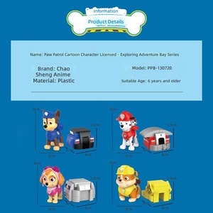 Jouets de construction pour enfants, Mighty Pups Super Team Chase Pull-Back Car, cadeaux du Nouvel An pour garçons - Product Image 4