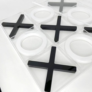 Xfl Tùy Chỉnh Cờ Vua Thiết Lập Lucite Bảng X O Trò Chơi Thiết Lập Acrylic Tic Tac Toe Đối Với Trang Chủ - Product Image 2