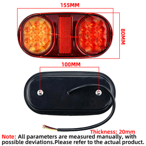 Nueva Luz Lateral LED Amarilla y Roja Yuge para Camión Cascadia 2010-2016, Remolque, 14 LED, 12V, Luz de Freno y Advertencia para Barco/Caravana - Product Image 2