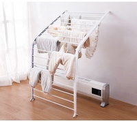 Séchoir à linge métallique pliable et léger pour salle de bain, gain de place pour la maison