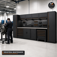 Armoire de travail modulaire en acier à 7 tiroirs pour atelier automobile, robuste, avec double porte, rangement combiné pour garage, OEM