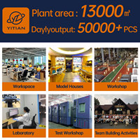 YITIAN Boîte à lunch divisée en acier inoxydable 304 et 201 Assiettes à dîner multi-compartiments avec couvercle pour hôtels et restaurants