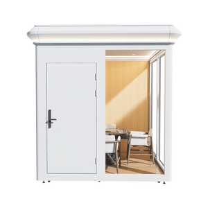 Nuovo Design di Studio da Giardino, <span class=keywords><strong>Casa</strong></span> Modulare Prefabbricata con Arte Floreale, Cabina con Angoli Arrotondati e Vista Panoramica, <span class=keywords><strong>Casa</strong></span> Mobile - Product Image 1