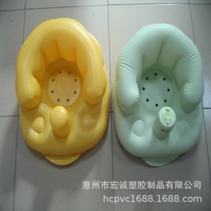 Baignoire gonflable pour bébé en PVC 40x40cm pour bain de pieds pour enfant vert - Product Image 3
