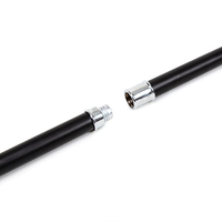 Canne de marche élégante pour homme en cuir noir creux, série de luxe pour voiture, minimaliste, personnalisée, haut de gamme, confortable, avec poignée