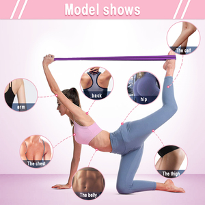Set di Bande Elastiche in Cotone per Allenamento, Lunghezza 200cm, con Logo Personalizzato, per Yoga e Fitness - Product Image 5