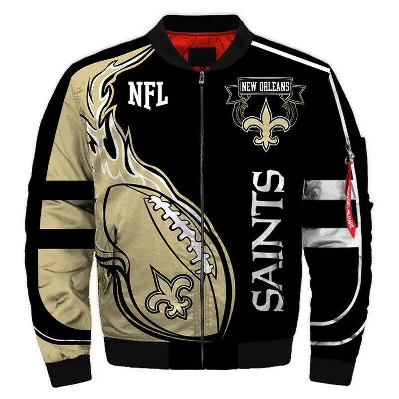 Varsity Jackets Men's and Women's Bomber Jackets Sublimation Custom Saints cowboys Wool Baseball Jackets