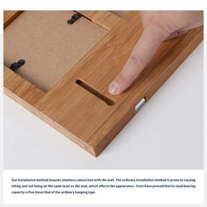 Crochet mural multifonctionnel en bambou, design clavier de piano, taille personnalisée, haute précision, léger, pour salon - Product Image 4