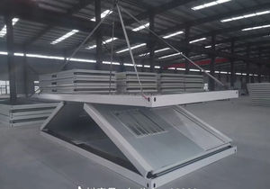 Popular moderno prefabricado móvil dos pisos contenedor Oficina remolque <span class=keywords><strong>selva</strong></span> cabaña paquete plano casa plegable panel sándwich - Product Image 2