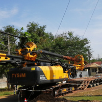 Machine à piliers forés rotative hydraulique KR125M la plus performante, équipement de construction lourde