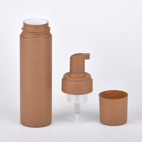Marque privée couleur ambre 350ml 500ml épaule plate vide conditionneur de cheveux mousse pour le corps savon liquide mousse pompe bouteille