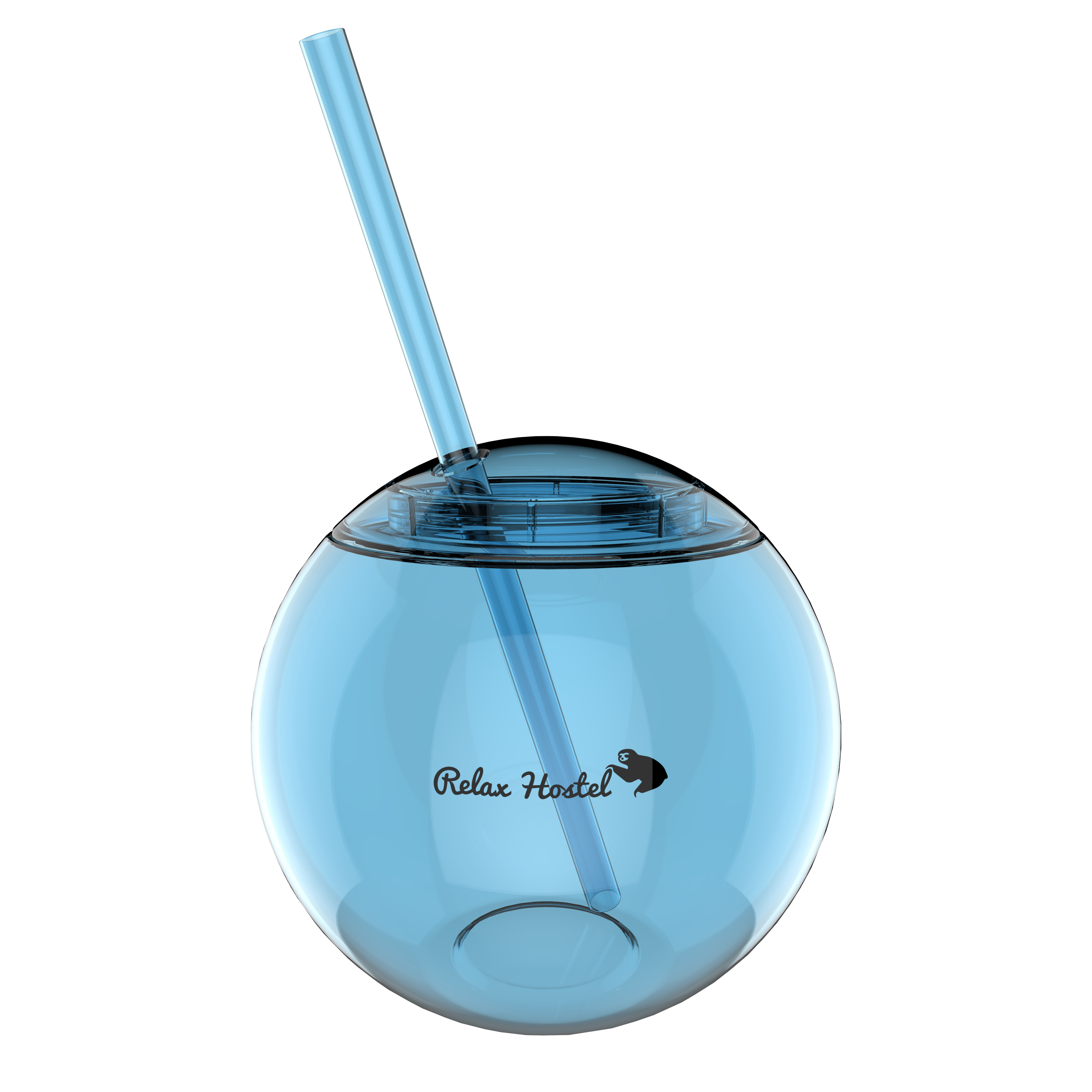 20 унций животное рыба чаша чашка с трубочкой, круглый шар Питьевая чашка