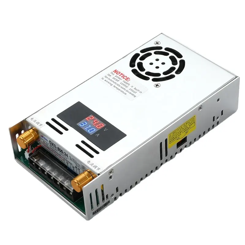 Fuente de alimentación conmutada con pantalla Digital de 800W, 12V, 24V, 36V, 48V, 60V, 800W, convertidor de energía LED ajustable de 80V