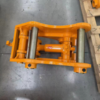 Attache rapide pour excavatrice robuste avec revêtement en poudre et verrou de sécurité pour excavatrice de 25 tonnes, compatible avec godet et compacteur