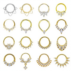 Clover Wholesale Cadeau pour enfants : Anneau clicker en titane F136 pour <span class=keywords><strong>piercing</strong></span> de septum, <span class=keywords><strong>piercing</strong></span> d'oreille et de <span class=keywords><strong>nez</strong></span>, et <span class=keywords><strong>piercing</strong></span> de <span class=keywords><strong>narine</strong></span> en zircon G23 - Product Image 4