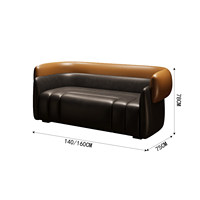 Combinaison de table et de chaises de banquet rembourrées pour usage commercial et mobilier de loisirs rétro pour restaurant musical