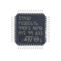 Microcontrôleur STM32F030C6T6 pour Cortex-M4 32 bits, boîtier 48-LQFP, produits électroniques