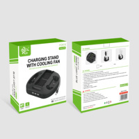 Soporte vertical de ventilador de refrigeración para Xbox Series S Carga dual para controlador inalámbrico Xbox con 3 puertos USB HUB Directo de fábrica