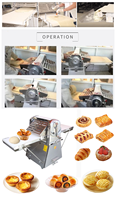 Machine de laminage de pâte pliante de table standard de cuisine manuelle entièrement automatique pour la boulangerie-pâtisserie chinoise Canada Japon Euro Trade