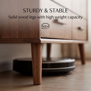 Armoire de rangement en bois massif écologique et peu encombrante, 6 tiroirs, 2 portes, style moderne du milieu du siècle, pour chambre à coucher, salon, <span class=keywords><strong>entrée</strong></span> - Product Image 5