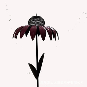 Décor de jardin Fuda Solar Electronics : Pique à vent en fer forgé pour extérieur, résistant à la rouille, mangeoire à oiseaux - Product Image 2