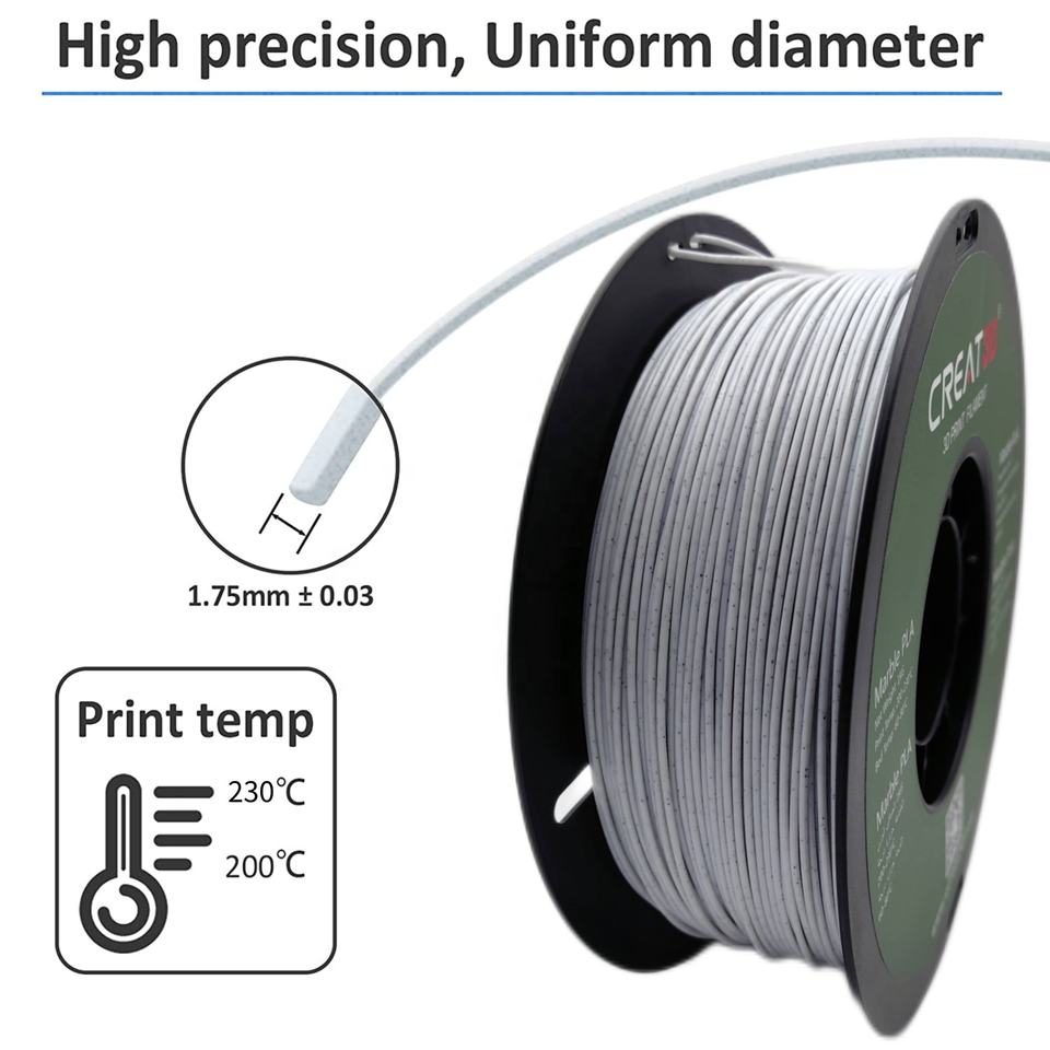 Creat3d Filament CREAT3D Wholesale Marble PLA 3D Printer Filament 1kg/roll