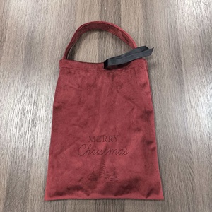 Sac cadeau personnalisé en velours doux et coloré avec cordon de serrage, logo imprimé, pour mariage, fête, bijoux, pochette en velours - Product Image 3